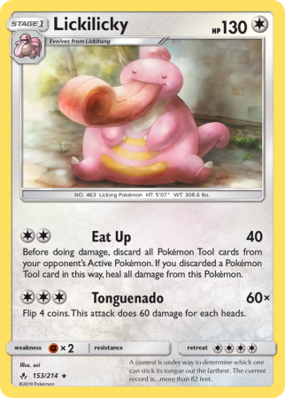 Lickilicky 153/214 Sun & Moon Unbroken Bonds