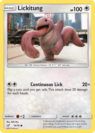 Lickitung 16/18 Sun & Moon Detective Pikachu