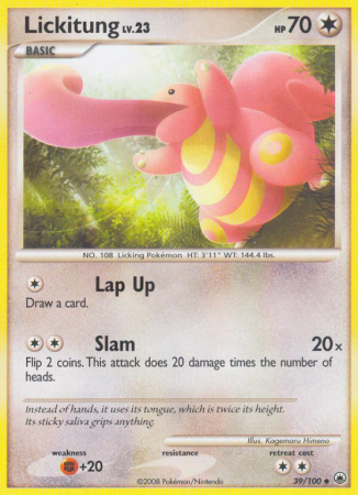 Lickitung 39/100 Diamond & Pearl Majestic Dawn