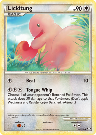 Lickitung 66/102 HeartGold & SoulSilver HS—Triumphant
