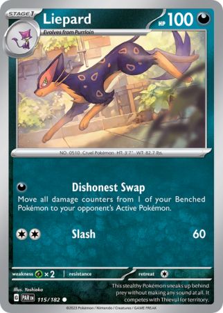 Liepard 115/182 Scarlet & Violet Paradox Rift