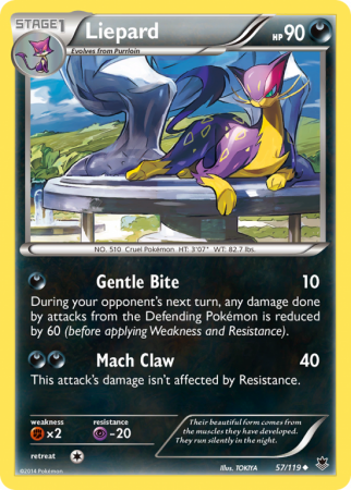 Liepard 57/119 XY Phantom Forces