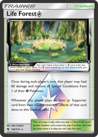 Life Forest ◇ 180/214 Sun & Moon Lost Thunder