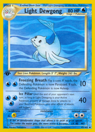 Light Dewgong 45/113 Neo Neo Destiny