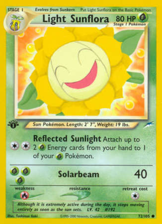 Light Sunflora 72/113 Neo Neo Destiny