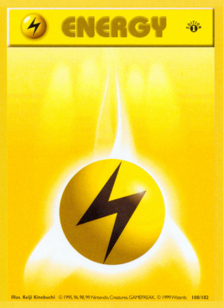 Lightning Energy 100/102 Base Base Set