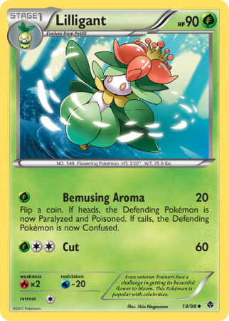 Lilligant 14/98 Black & White Emerging Powers