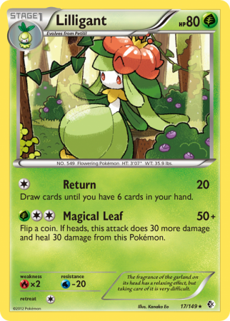 Lilligant 17/149 Black & White Boundaries Crossed