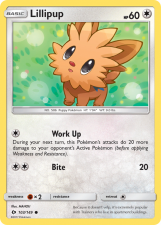 Lillipup 103/149 Sun & Moon Sun & Moon