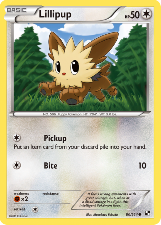 Lillipup 80/114 Black & White Black & White
