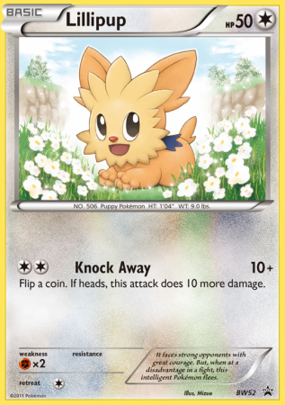 Lillipup BW52/101 Black & White BW Black Star Promos