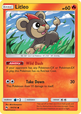 Litleo 50/214 Sun & Moon Lost Thunder