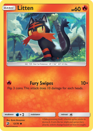 Litten 12/70 Sun & Moon Dragon Majesty