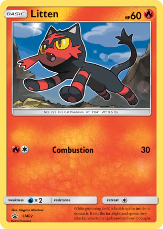 Litten SM02/156 Sun & Moon SM Black Star Promos