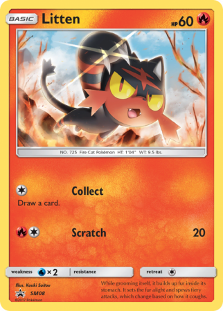 Litten SM08/156 Sun & Moon SM Black Star Promos