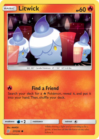 Litwick 27/236 Sun & Moon Unified Minds