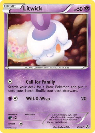 Litwick BW27/101 Black & White BW Black Star Promos