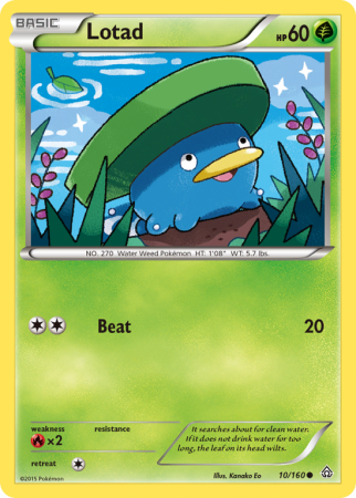 Lotad 10/160 XY Primal Clash