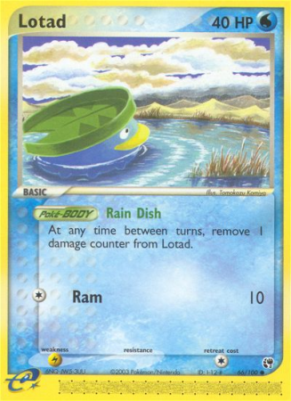 Lotad 66/100 EX Sandstorm