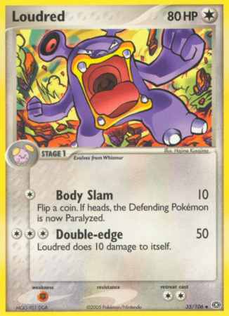 Loudred 35/106 EX Emerald