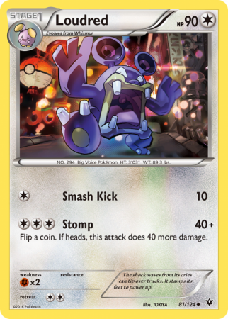 Loudred 81/124 XY Fates Collide