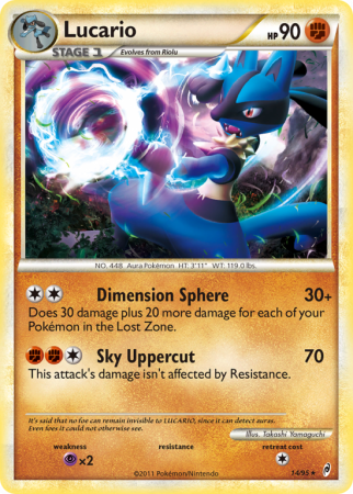 Lucario 14/106 HeartGold & SoulSilver Call of Legends