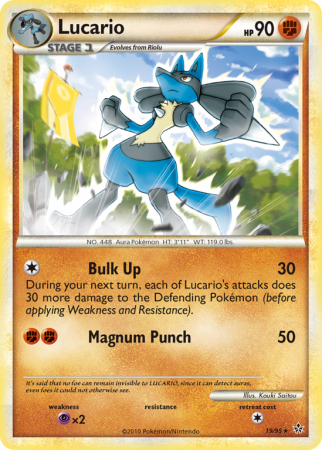 Lucario 19/95 HeartGold & SoulSilver HS—Unleashed