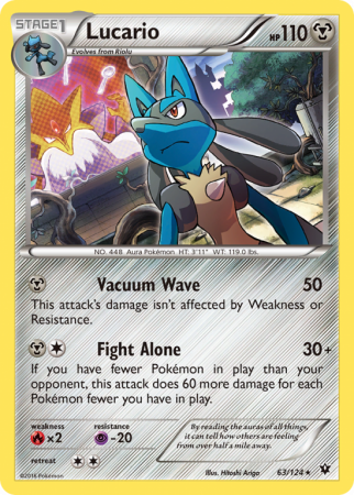 Lucario 63/124 XY Fates Collide