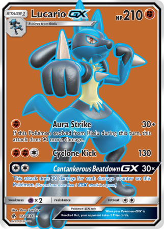 Lucario-GX 122/131 Sun & Moon Forbidden Light