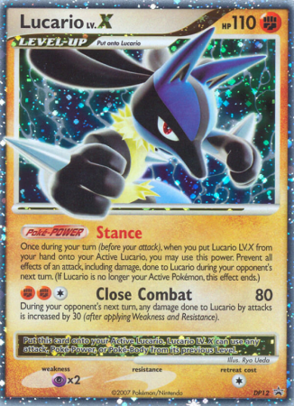 Lucario LV.X DP12/56 Diamond & Pearl DP Black Star Promos