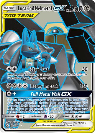 Lucario & Melmetal-GX 203/214 Sun & Moon Unbroken Bonds