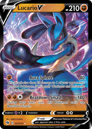 Lucario V 27/73 Sword & Shield Champion's Path