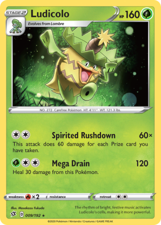 Ludicolo 9/192 Sword & Shield Rebel Clash