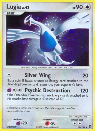 Lugia 14/132 Diamond & Pearl Secret Wonders
