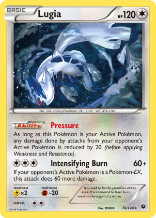 Lugia 78/124 XY Fates Collide