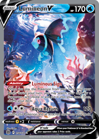 Lumineon V 156/172 Sword & Shield Brilliant Stars