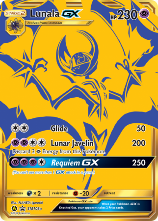 Lunala-GX SM103a/156 Sun & Moon SM Black Star Promos