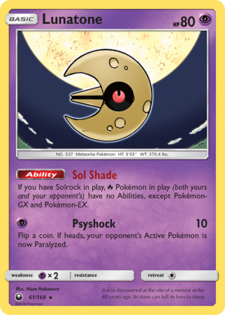 Lunatone 61/168 Sun & Moon Celestial Storm