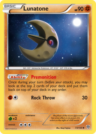 Lunatone 73/135 Black & White Plasma Storm