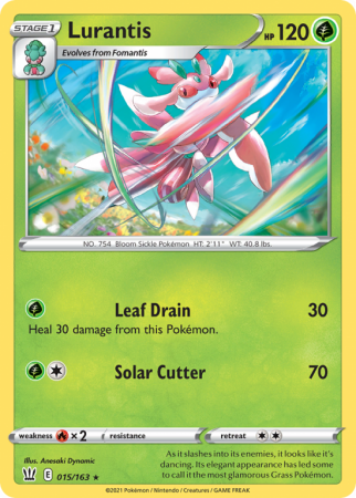 Lurantis 15/163 Sword & Shield Battle Styles