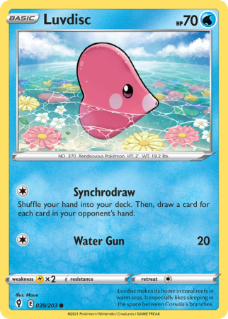 Luvdisc 39/203 Sword & Shield Evolving Skies