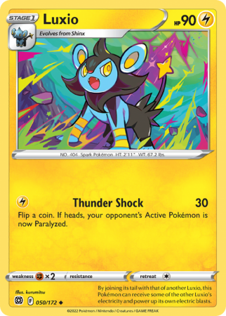 Luxio 50/172 Sword & Shield Brilliant Stars