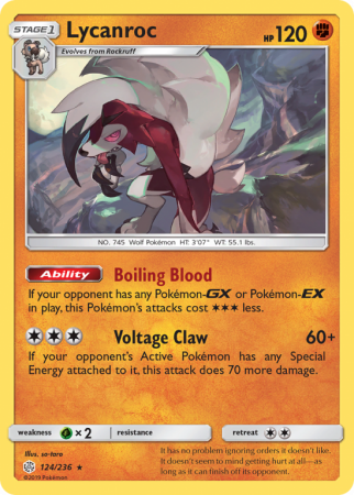 Lycanroc 124/236 Sun & Moon Cosmic Eclipse