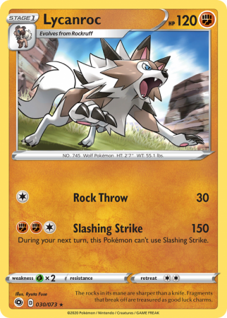 Lycanroc 30/73 Sword & Shield Champion's Path