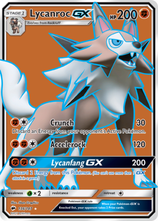 Lycanroc-GX 136/147 Sun & Moon Burning Shadows