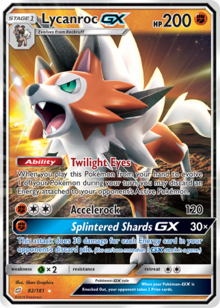 Lycanroc-GX 82/181 Sun & Moon Team Up