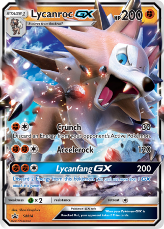 Lycanroc-GX SM14/156 Sun & Moon SM Black Star Promos