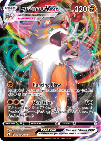 Lycanroc VMAX 92/203 Sword & Shield Evolving Skies