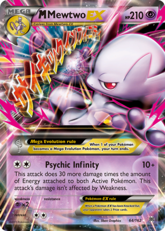 M Mewtwo-EX 64/162 XY BREAKthrough