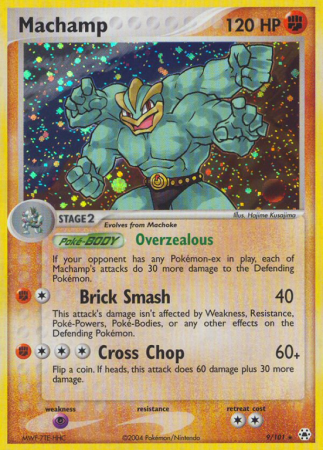 Machamp 9/101 EX Hidden Legends